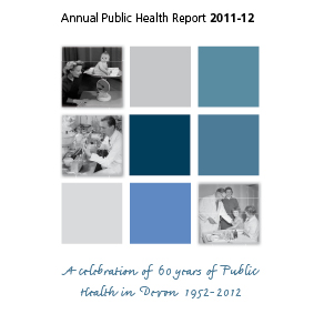<strong>Devon Public Health Report 2011/12</strong><br>Design and sub edit Annual Public Health Report along a silver jubilee theme. "The Annual Reports are wonderful! I have had so many compliments about them from staff - and we haven't even sent them out yet!" Virginia Pearson, Joint Executive Director of Public Health